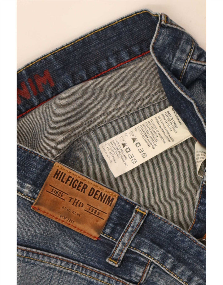 Tommy Hilfiger Jean droit court W34 L26 pour homme Bleu