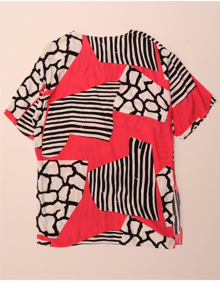C & A Womens Abstract Pattern Shirt Blouse UK 10 Small Multicoloured