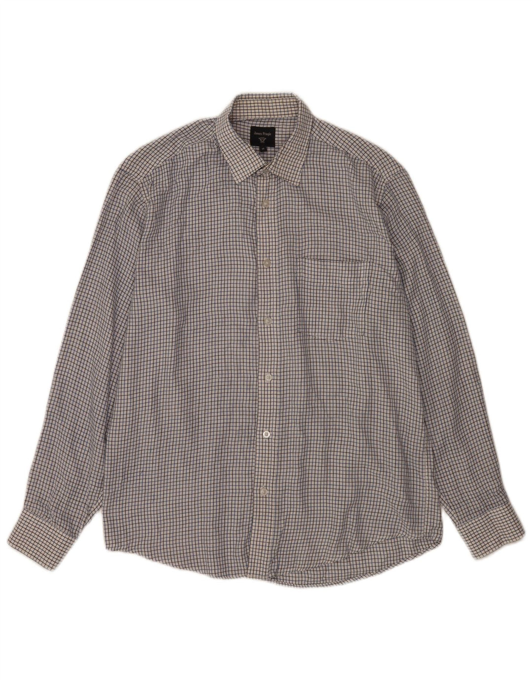 James Pringle Chemise Homme Carreaux Blanc Moyen