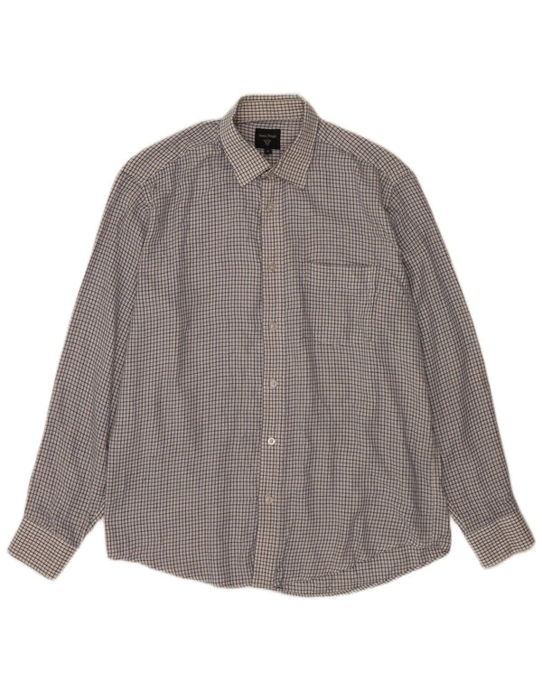 James Pringle Chemise Homme Carreaux Blanc Moyen