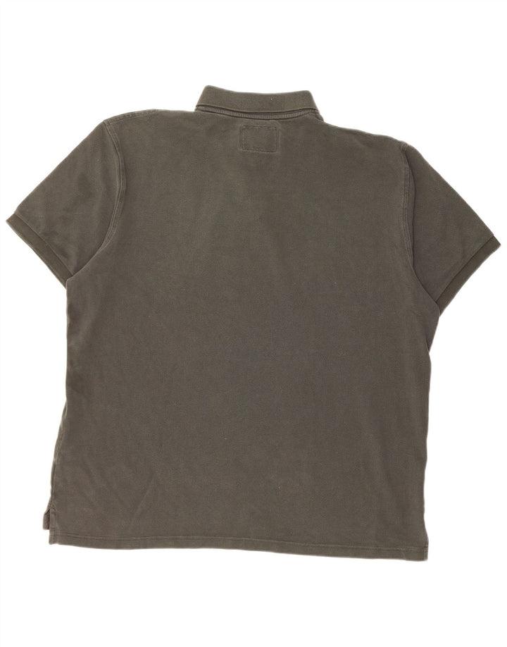 J. Crew Polo Homme XL Gris Coton
