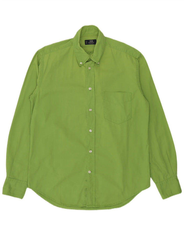 Boggi Chemise Homme Petit Vert Coton