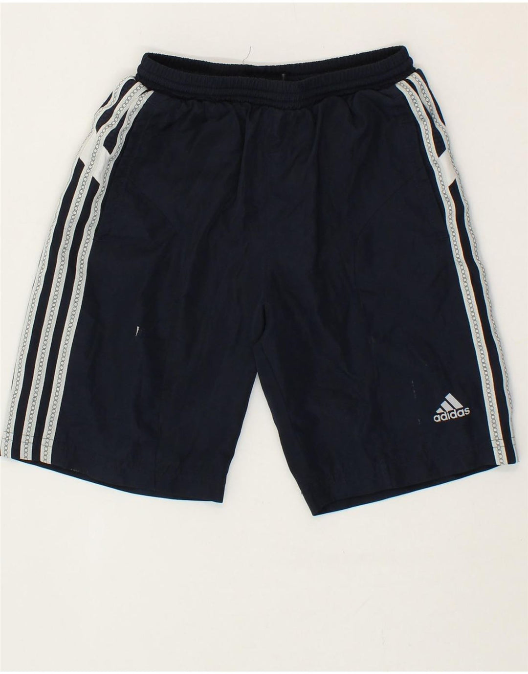 ADIDAS Boys Sport Shorts 7-8 Years Navy Blue Polyester Vintage Adidas and Second-Hand Adidas from Messina Hembry 