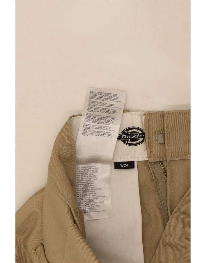 Dickies Pantalon Chino Droit Femme W24 L26 Beige Polyester