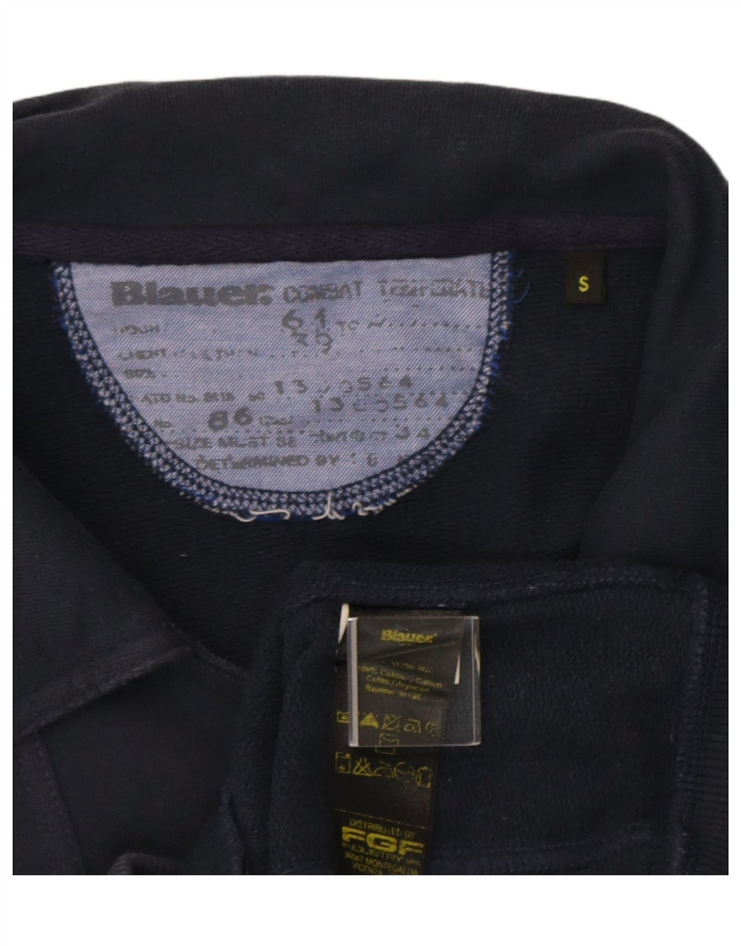 Blauer Veste de survêtement pour femme UK 10 Small Bleu marine Coton