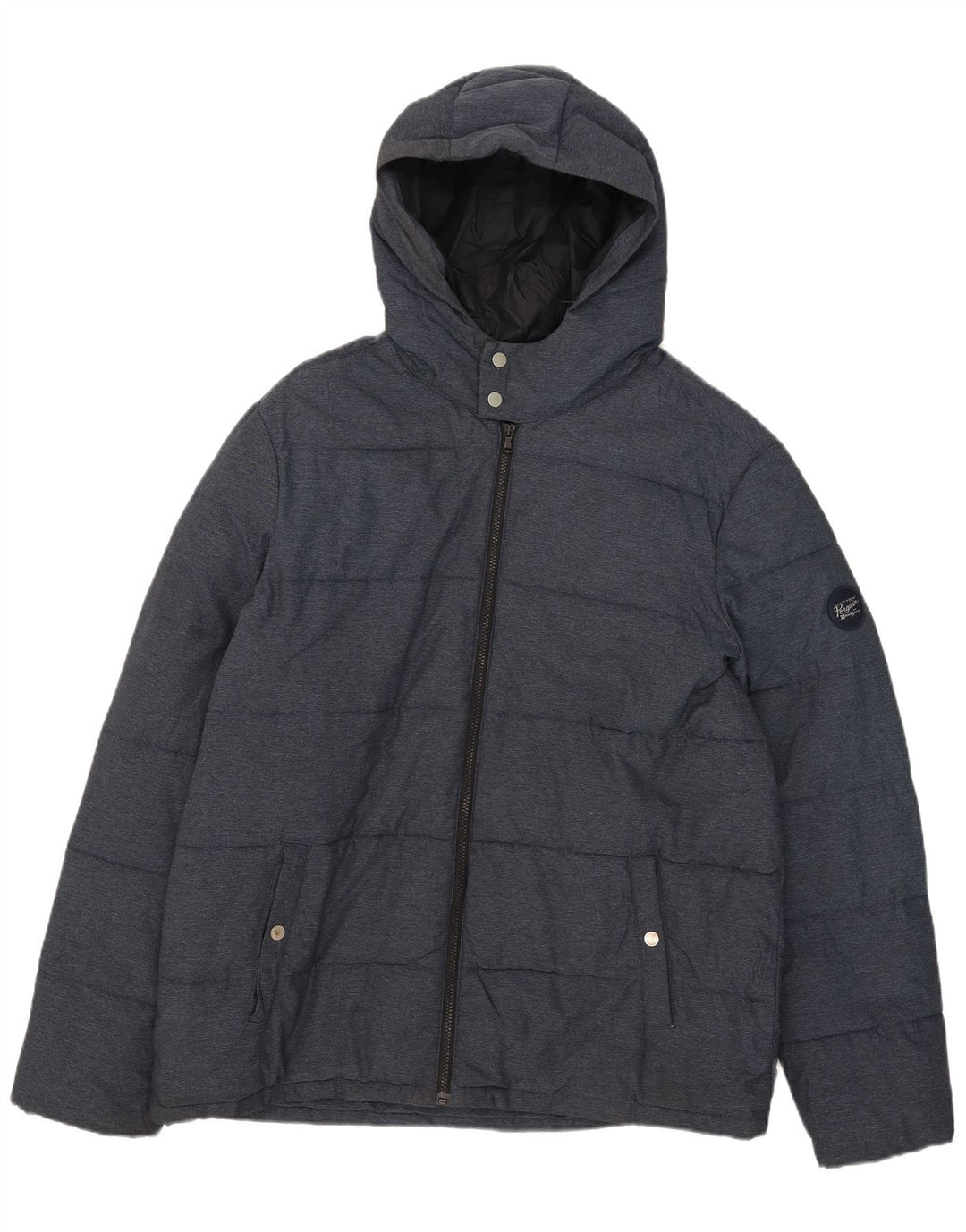 Penguin Veste matelassée à capuche pour homme UK 44 2XL Bleu marine Polyamide