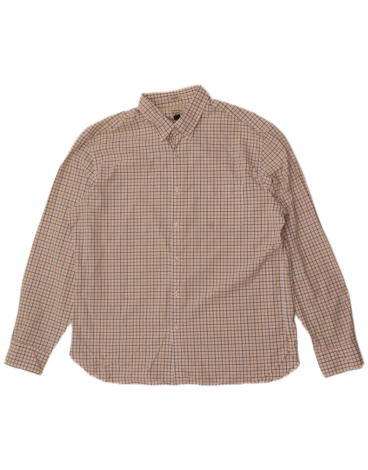 J. Crew Chemise classique pour homme XL en coton à carreaux blancs