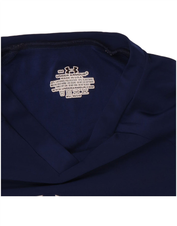 Under Armour T-Shirt Femme Haut Petit Bleu Marine Polyester