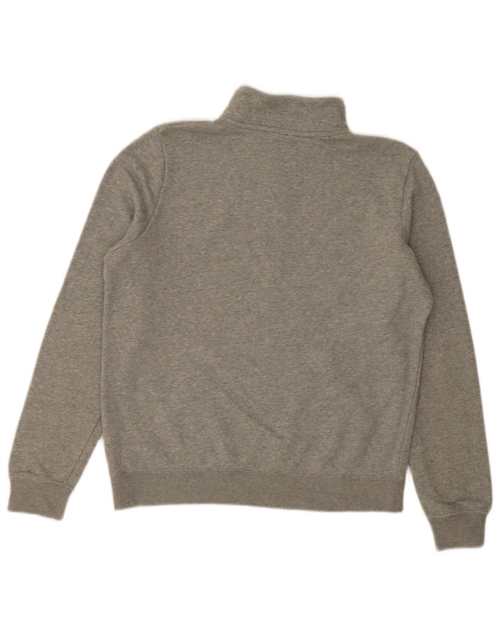 Nike Sweat-shirt surdimensionné à col zippé pour femme UK 10 Petit Gris Moucheté