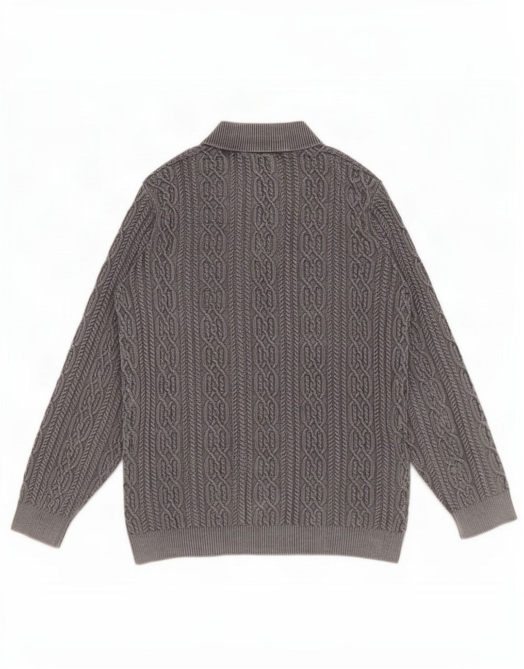 Joe Browns Pull à col boutonné pour homme 2XL Gris Coton