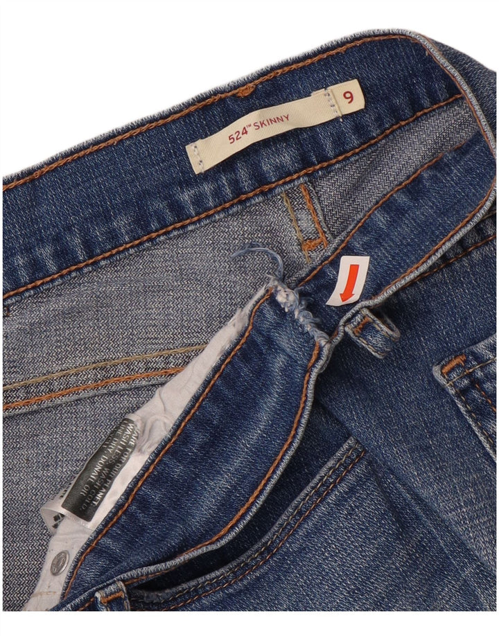 Levi's Jean Skinny 524 Femme US 9 Moyen W30 L28 Bleu