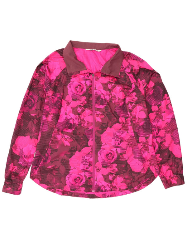 The North Face Veste de survêtement pour femme UK 18 XL Rose Floral Polyester