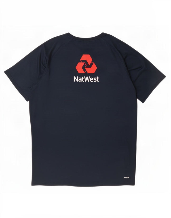 New Balance T-Shirt Graphique Homme Top XL Bleu Marine Polyester