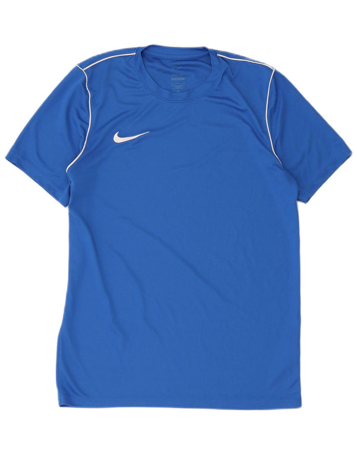 Nike Hommes Dri Fit Slim Fit T-Shirt Haut Grand Bleu Polyester