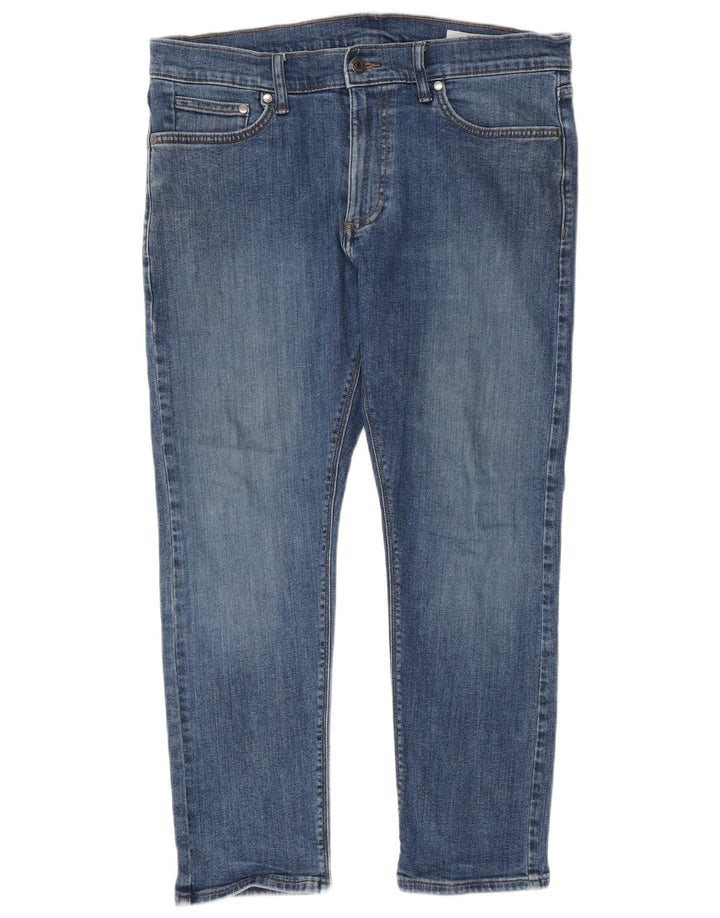 Marks & Spencer Jean Slim Homme W34 L27 Bleu Coton