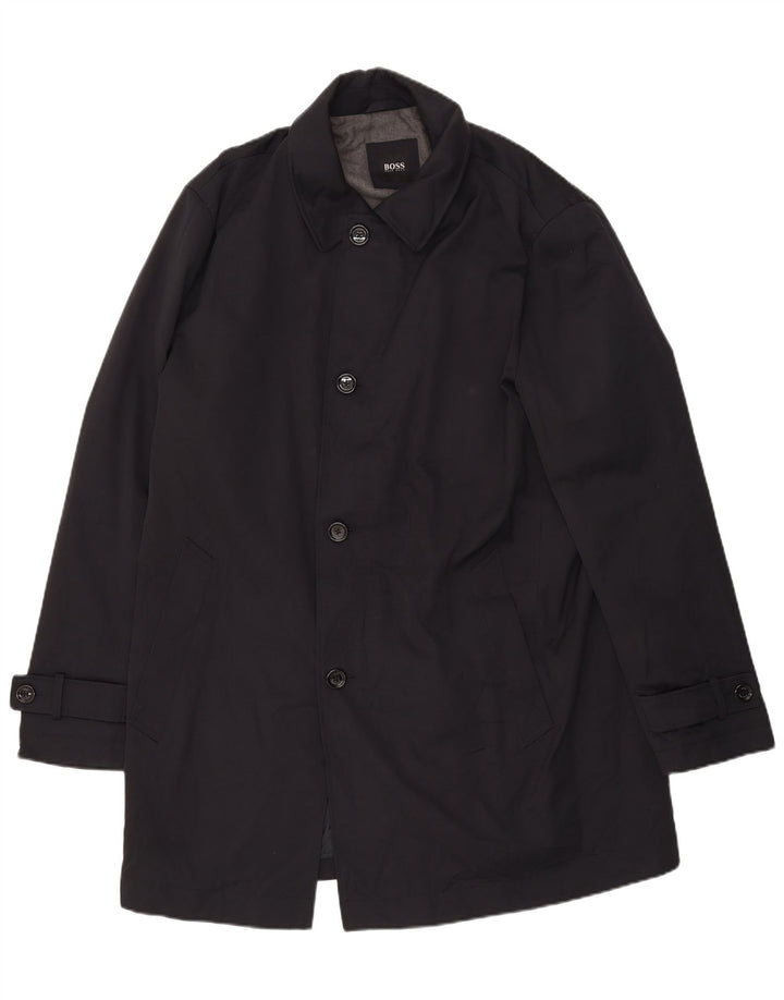 Hugo Boss Manteau Homme EU 56 3XL Coton Noir