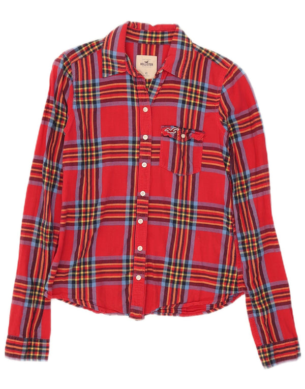 Hollister Chemise Femme UK 6 XS Rouge Check