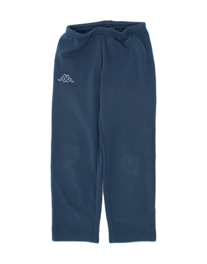 KAPPA Boys Tracksuit Trousers 5-6 Years Small  Blue Polyester Vintage Kappa and Second-Hand Kappa from Messina Hembry 