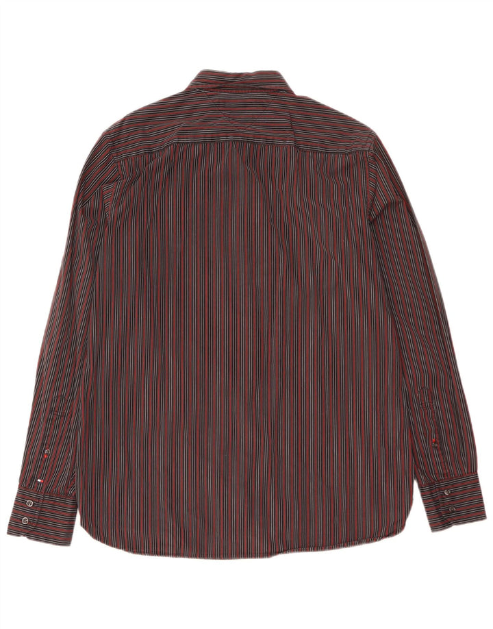 TOMMY HILFIGER Chemise Homme Coton Rayé Noir Moyen
