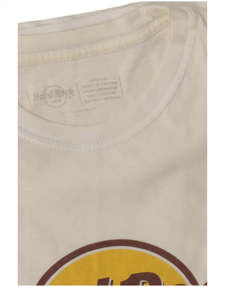 Hard Rock Cafe T-Shirt Graphique Paris Homme Blanc Moyen Coton