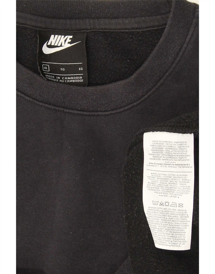 Nike Homme Sweatshirt Jumper XL Noir Coton