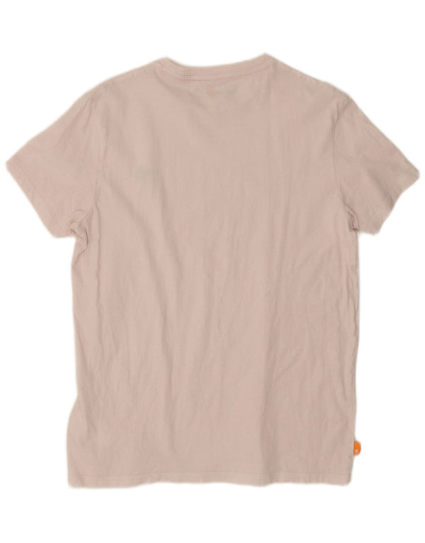 Timberland Womens Slim Fit T-Shirt Top UK 16 Grand Blanc Coton