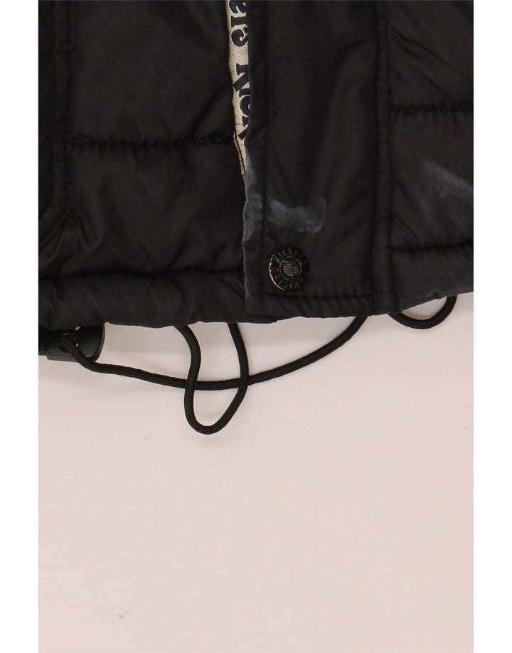 Kickers Veste rembourrée pour homme UK 38 Medium Noir Nylon