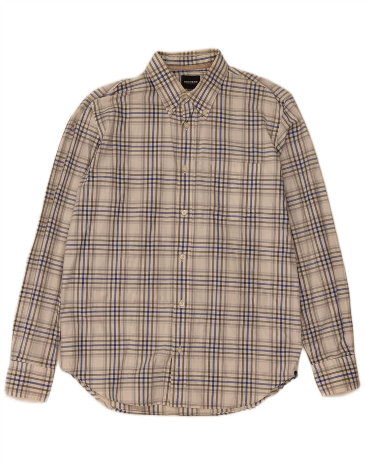 Dockers Chemise Homme Taille 42/44 Grand Carreau Multicolore Coton