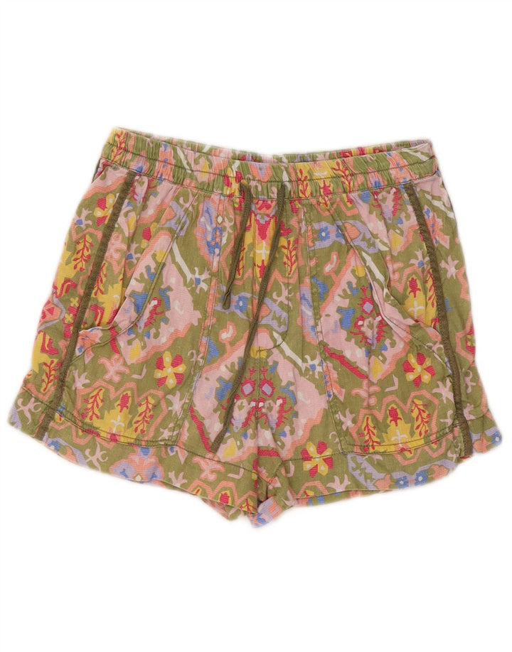 Zara Short Chino Femme Petit W26 Multicolore Floral