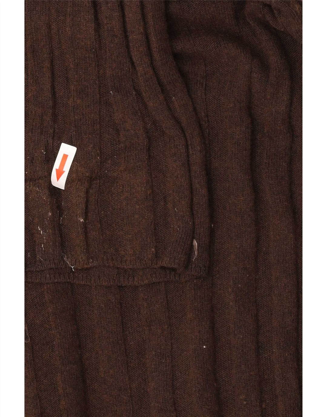 Zara Pull surdimensionné à col rond pour femme UK 14 Marron moyen Polyamide