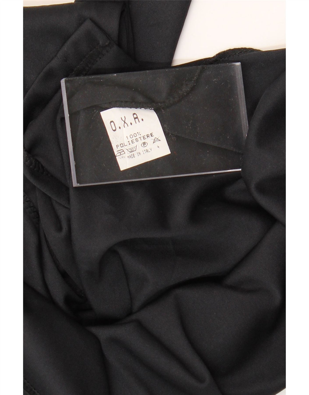 VINTAGE Womens Shirt Blouse UK 10 Small Black Polyester Vintage Vintage and Second-Hand Vintage from Messina Hembry 
