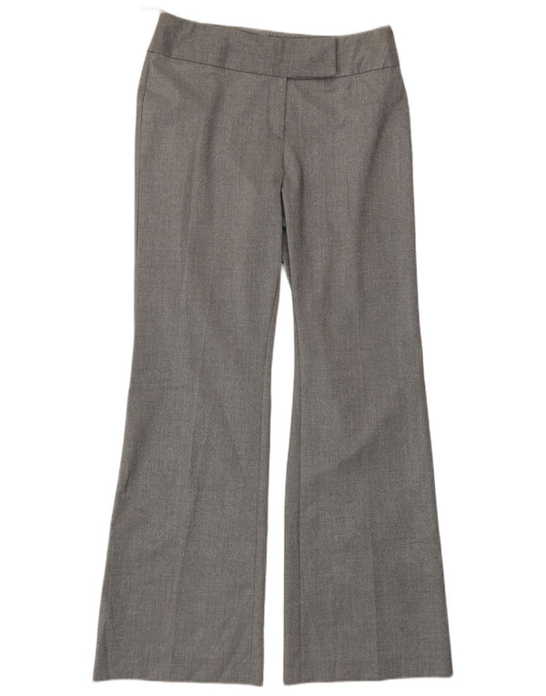 Oasis Pantalon de costume bootcut pour femme UK 10 Small W30 L32 Argent Polyester