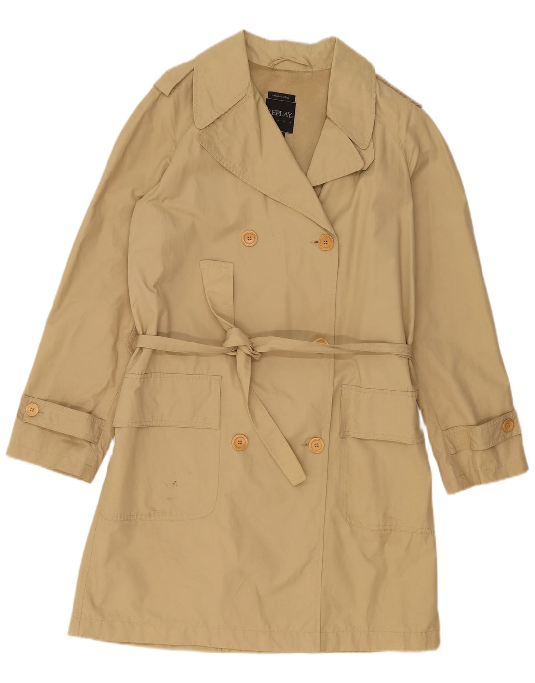 REPLAY Trench Femme UK 44 Coton Beige Moyen