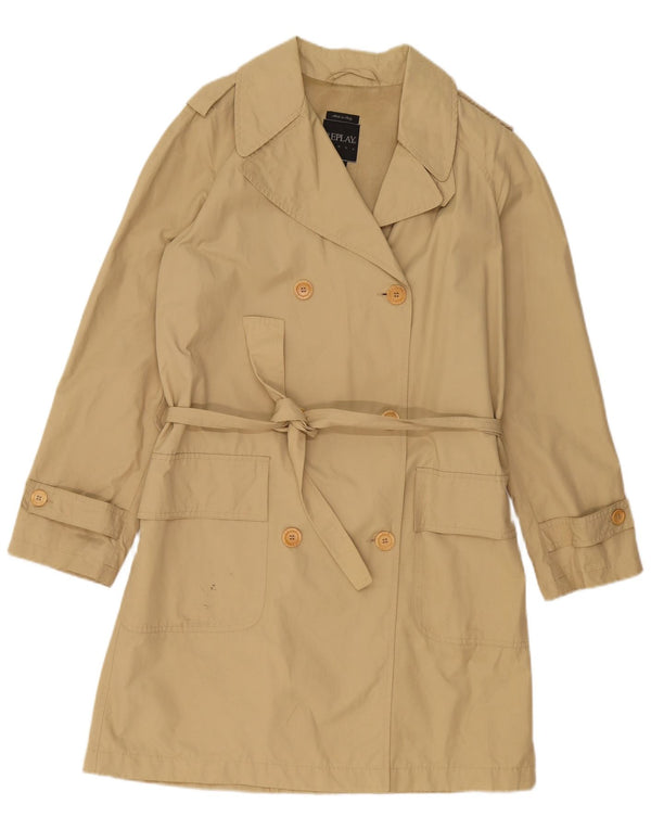 REPLAY Trench Femme UK 44 Coton Beige Moyen