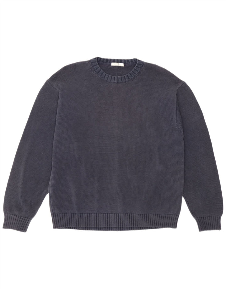 Marks & Spencer Pull à col rond St. Michael pour homme XL Bleu classique