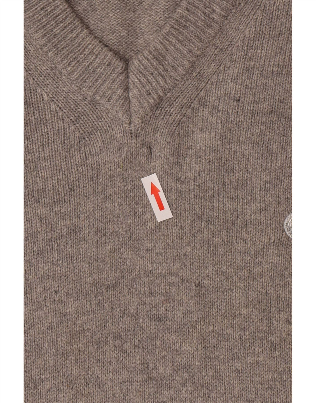 Murphy & Nye Pull col V pour homme en laine grise Taille L