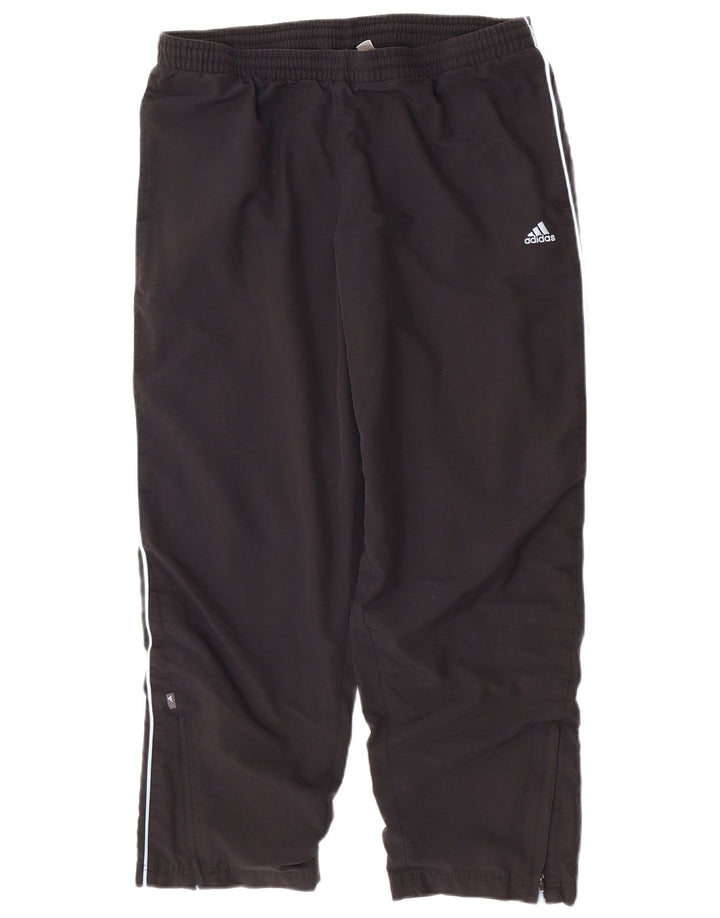 Adidas Pantalon de survêtement pour femme UK 18 XL Noir Polyester
