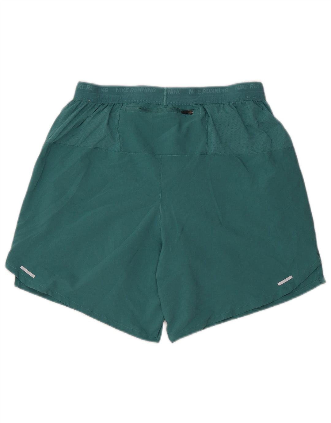 NIKE Short de sport Dri Fit Graphic pour femme UK 14 Vert moyen Polyester