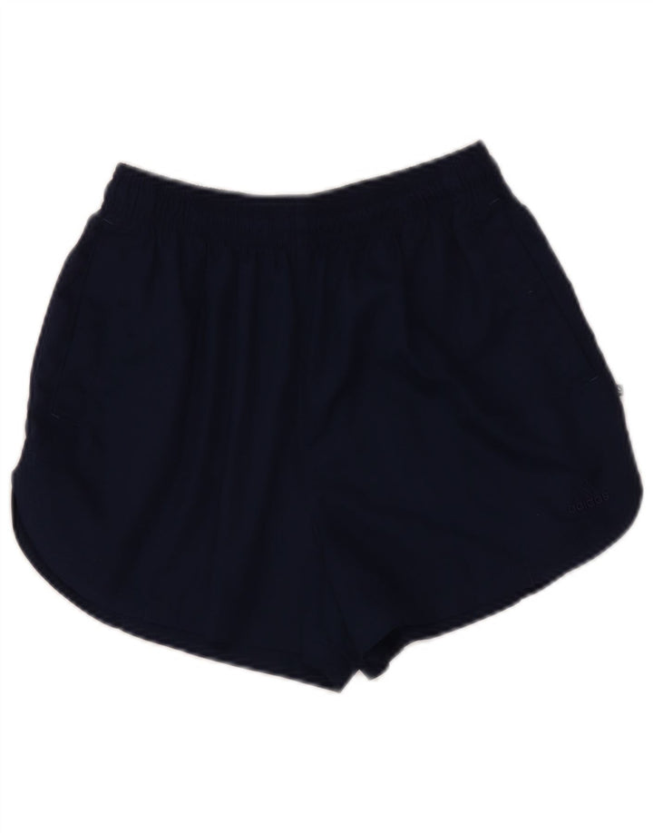 Adidas Short de sport pour femme UK 12 Bleu marine moyen Polyester