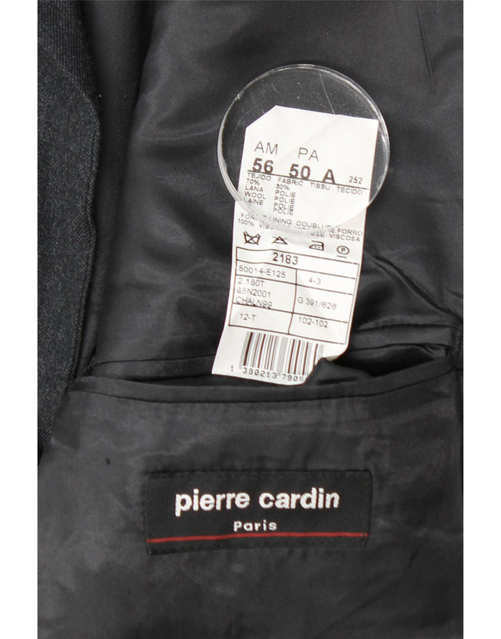 Pierre Cardin Veste Blazer 3 Boutons Homme IT 50 Grande Laine Grise