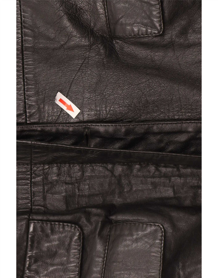 Tenax Manteau en cuir pour femme IT 46 Large Noir
