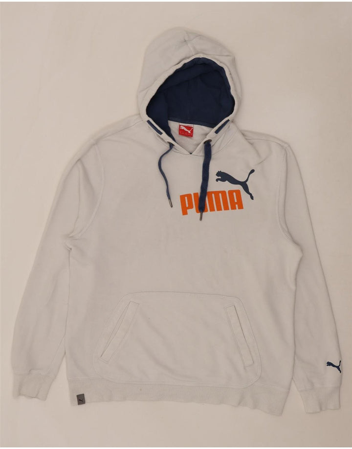 PUMA Sweat à Capuche Graphique Homme XL Blanc