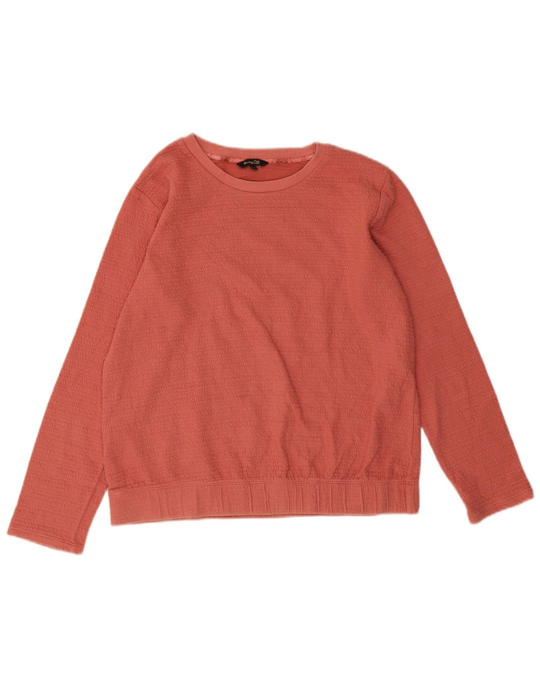 Massimo Dutti Sweat-shirt pour femme en coton orange moyen UK 44