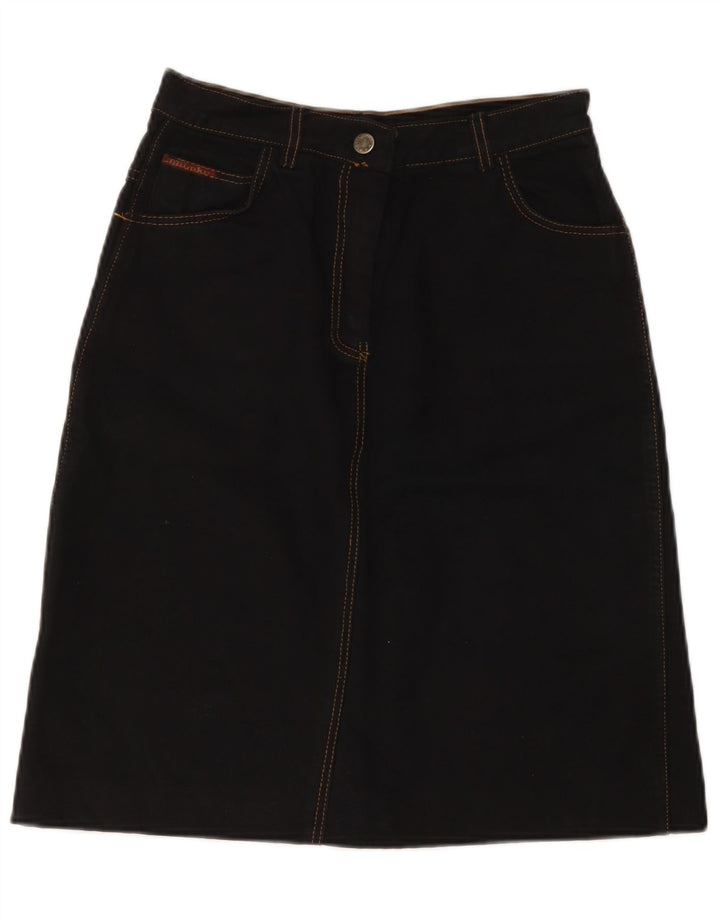 jupe en denim femme vintage IT 42 Medium W28 Coton Noir