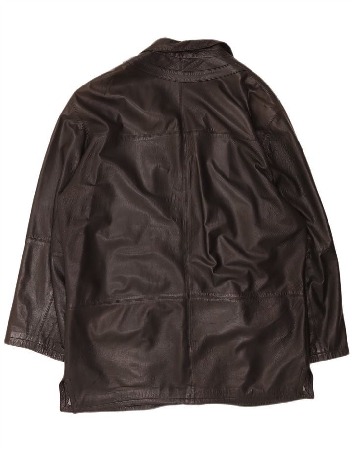 PIERRE CARDIN Veste en Cuir Homme IT 58 4XL Cuir Noir