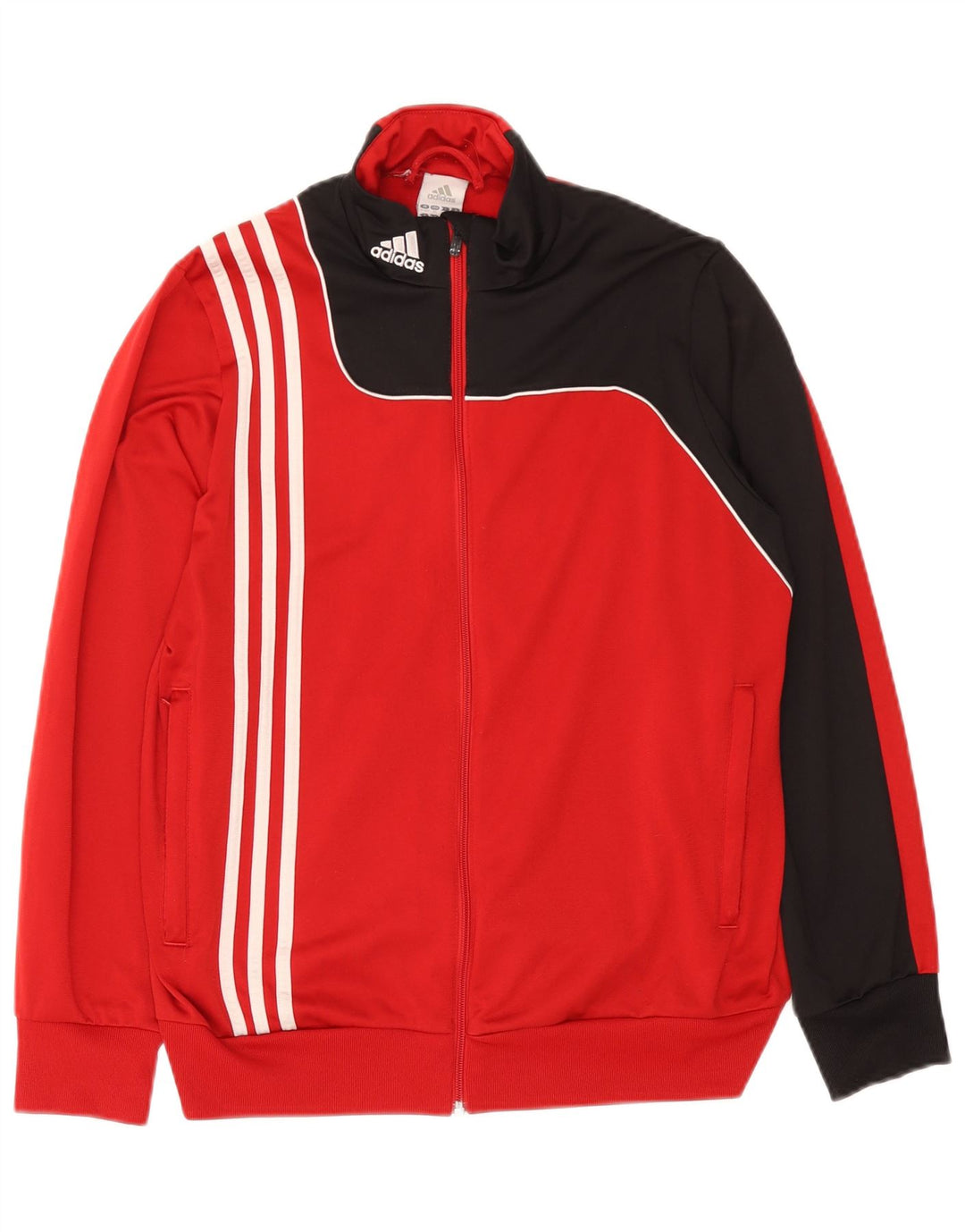 Adidas Veste de Survêtement Garçon 15-16 ans Rouge Colorblock Polyester