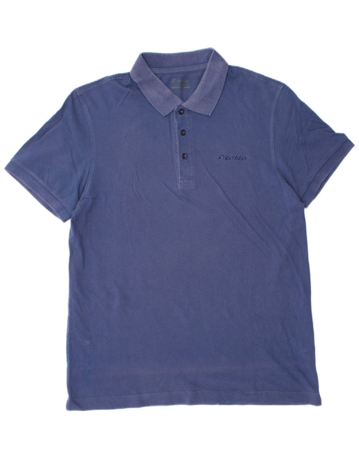 Lotto Polo Homme Grand Bleu Coton
