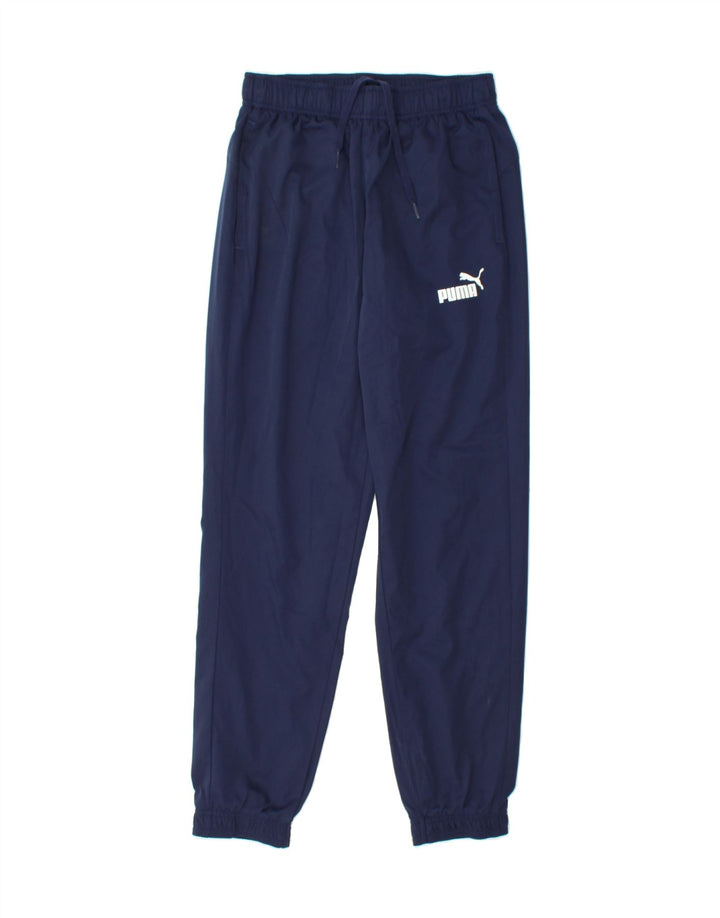 PUMA Womens Tracksuit Trousers Joggers UK 8 Small  Navy Blue Polyester Vintage Puma and Second-Hand Puma from Messina Hembry 