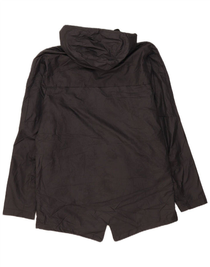 Nike Veste de pluie à capuche pour homme UK 40 Large Noir Polyester
