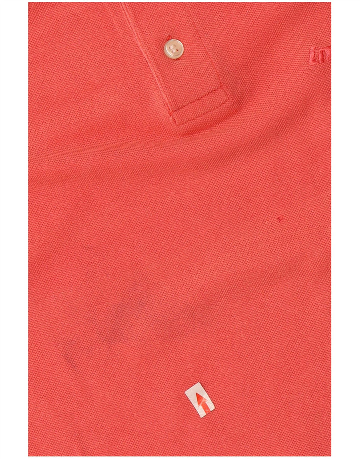 Invicta Polo à manches longues pour homme Grand coton rouge